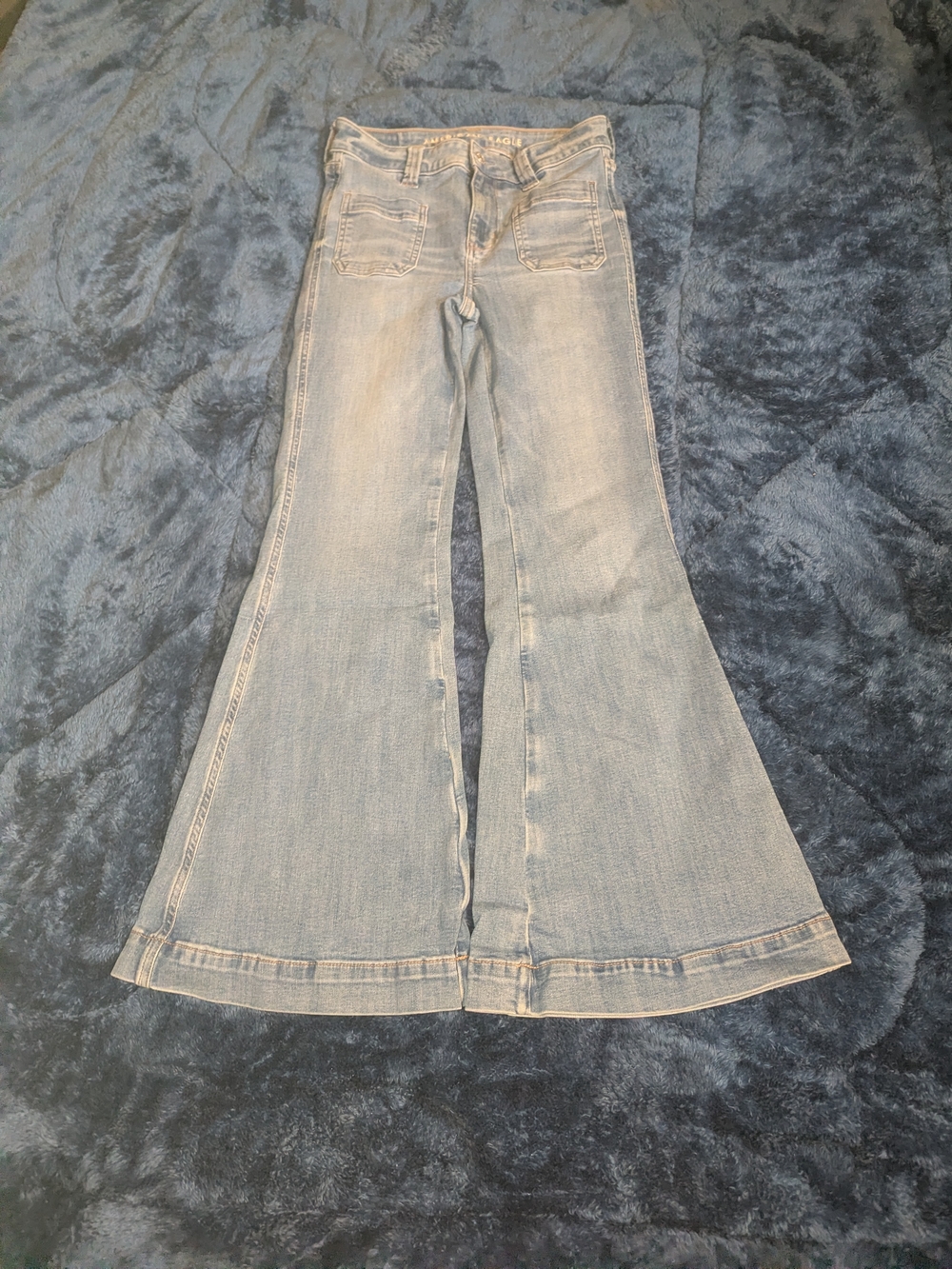 American Eagle Outfitters Light Blue Flare Jeans